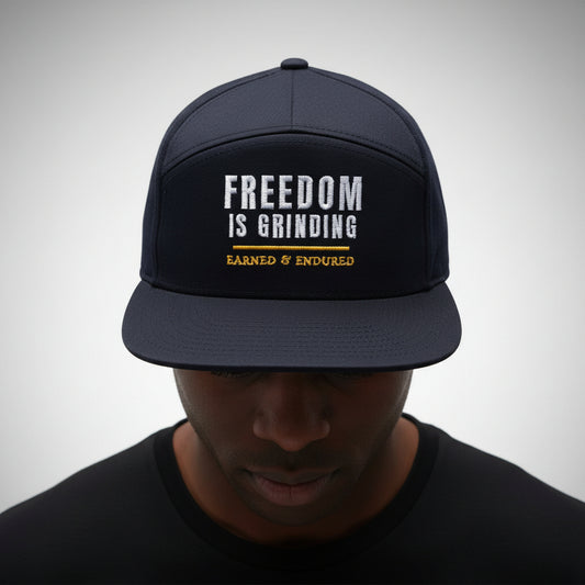 FREEDOM IS GRINDING - Richardson 257 Custom Embroidered Cap